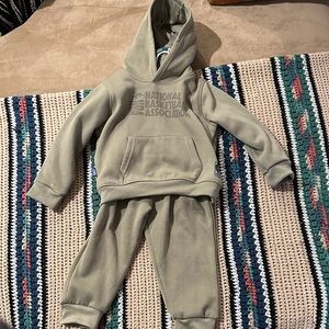 NBA Kids Olive Sweatpants & Hoodie Set